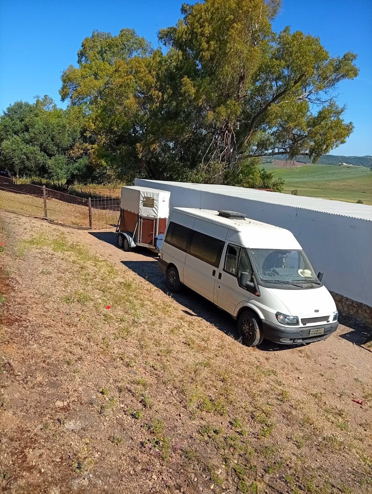 Wohnmobilstellplatz: 2.Stellplatz mit Möglichkeit für Sonnensegel und geschlossenem Bereich, zB für Hunde oder Pferd - Rancho " La Muleta"