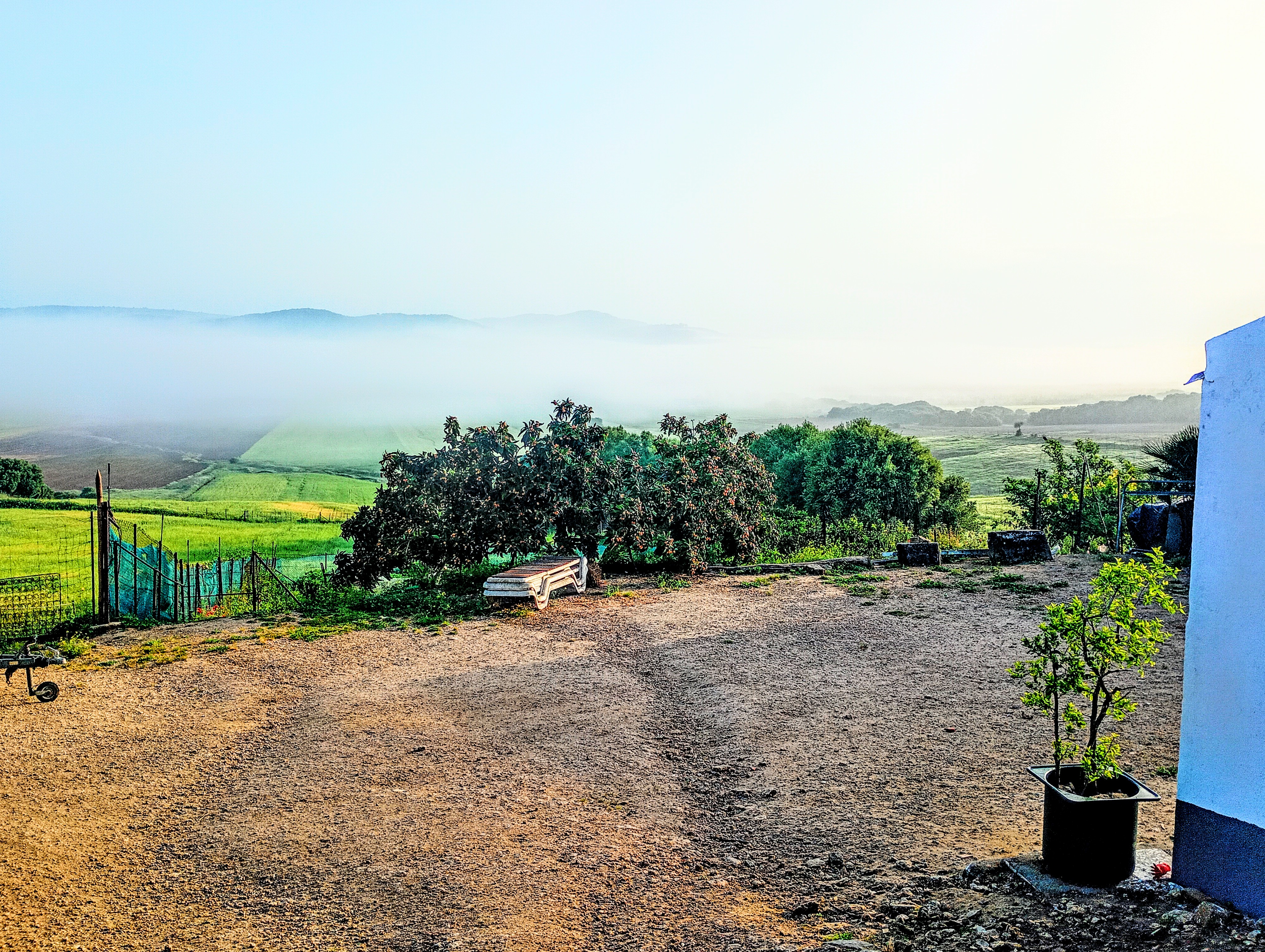 Wohnmobilstellplatz: Rustikale kleine Finca in Alleinlage, mitten in der Natur! 3 km zum Dorf, 20 km zum Meer. 2 Stellplätze mit tollem Blick ins Tal ! - Stellplatz auf rustikaler Ranch in Andalusien