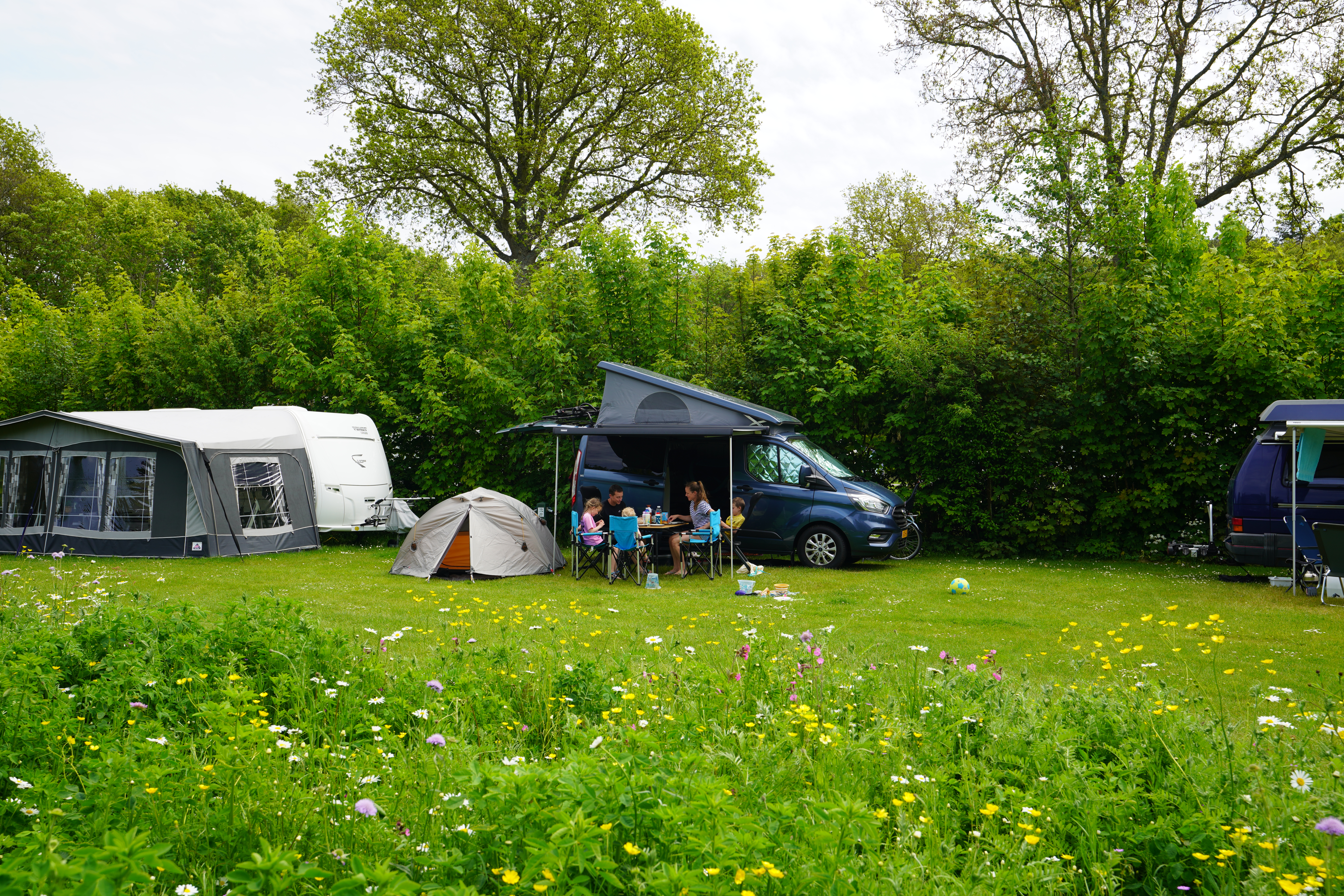 Area sosta per camper - Über diese Campingplatz
Die komfortablen Campingplätze befinden sich auf den Campingfeldern, mitten im Texel-Wald. Jeder Pitch ist 10 Meter breit und 120 m² groß. Hohe Bäume bieten Schutz vor der Meeresbrise. Das Walderlebnis dominiert. Um es auf dem Campingplatz ruhig und gemütlich zu halten, ist pro Platz ein Hund willkommen, nur in den vorgesehenen Bereichen. Buscamper dürfen 3000 kg nicht überschreiten, damit die Felder nicht beschädigt werden. - Camping Woud Texel