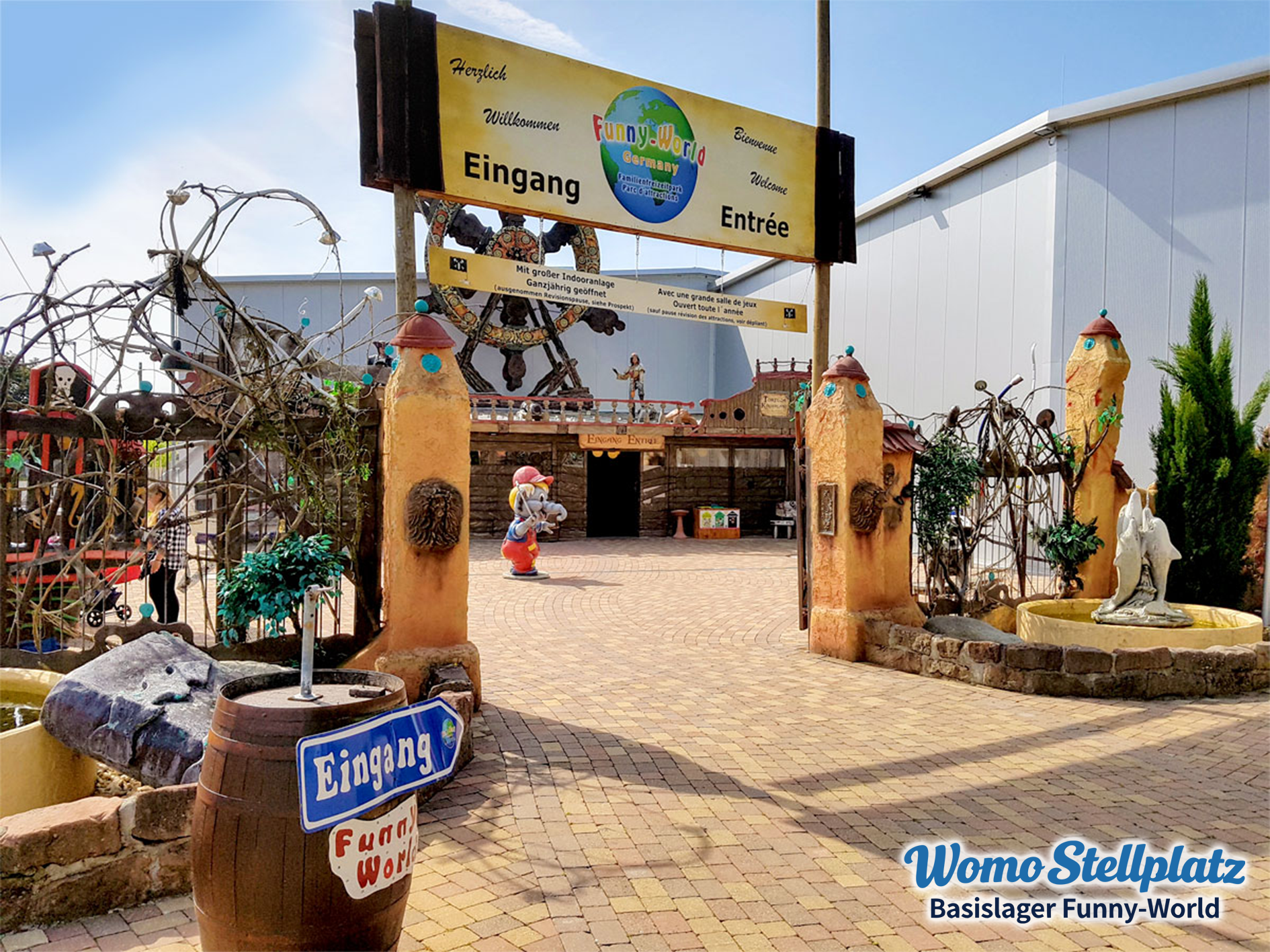 Area sosta per camper - Bergheim (Elsass ) - Womo Stellplatz Basislager Funny-World