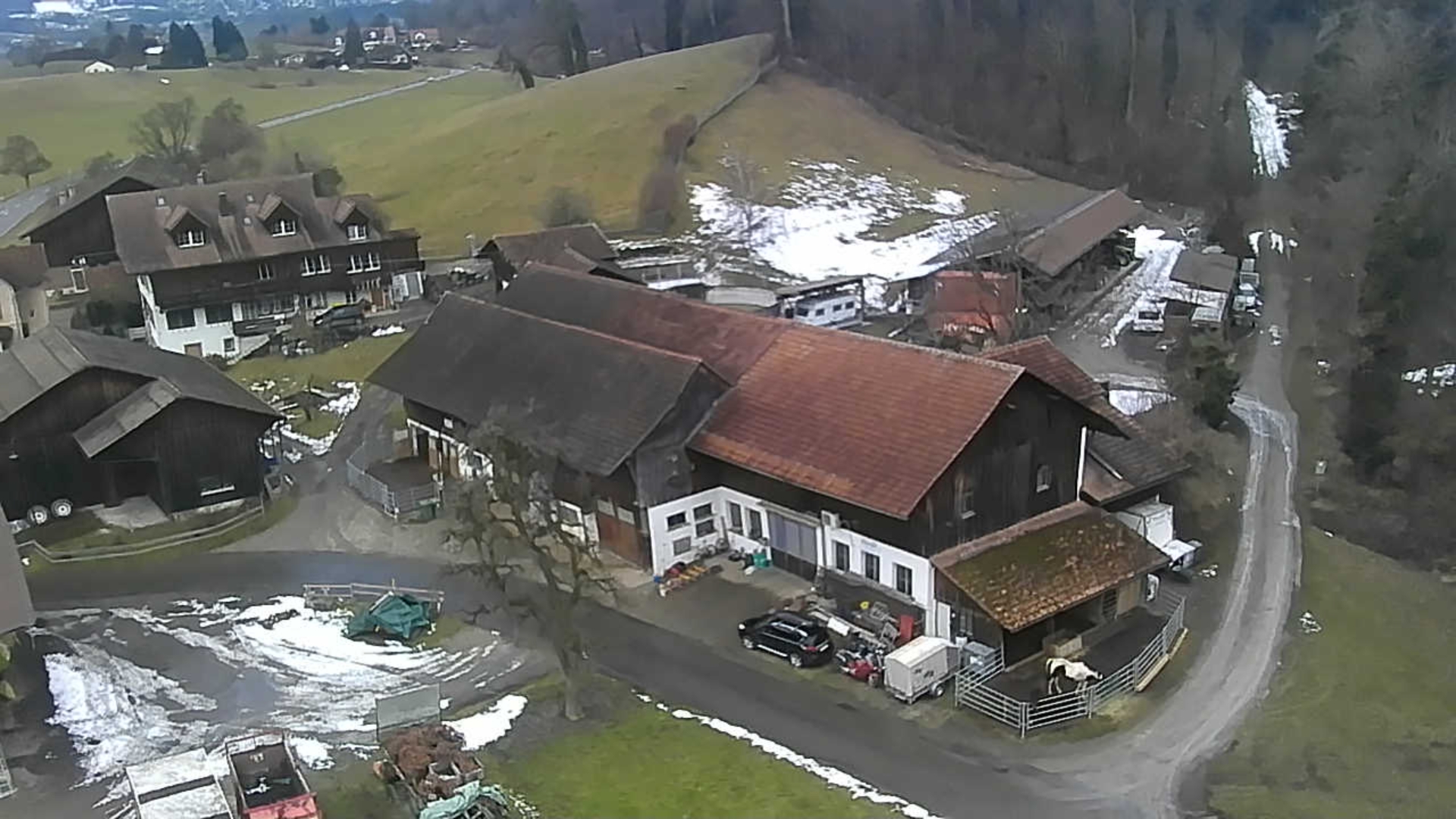 Reisemobilstellplatz - Zürich - Luftaufnahme 2026 - Biohof Niggenberg 