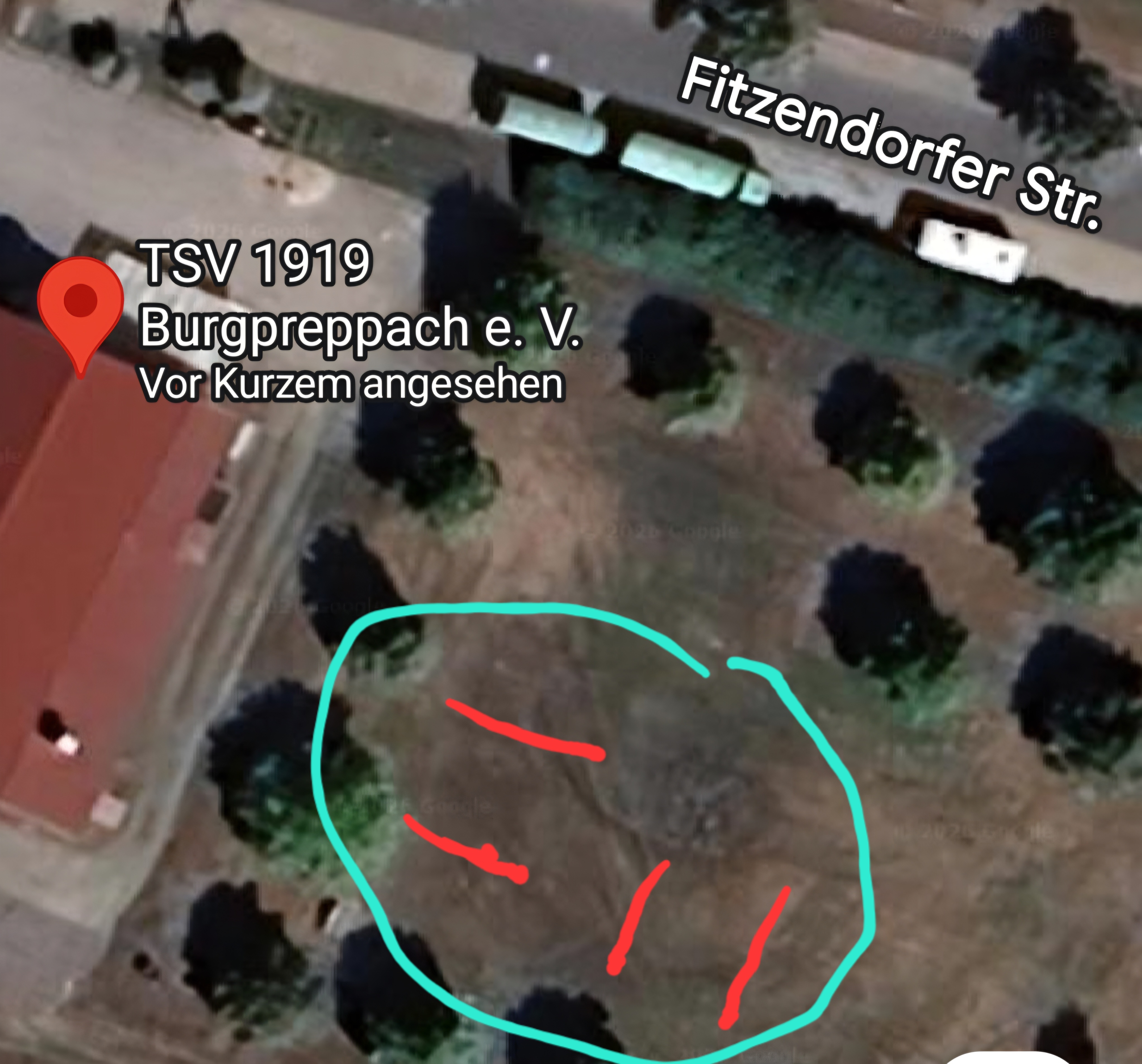 Wohnmobilstellplatz: Luftbild vom Stellplatz - Zimmermannsplatz