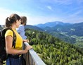Wohnmobilstellplatz: Blick vom Aussichtsturm Richtung Schneeberg  - Stellplätze im Naturpark Hohe Wand
