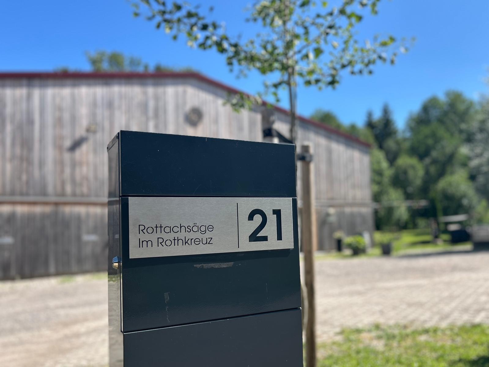 Place de parking pour camping-car - Sonthofen - Geländebeschilderung "Rottachsäge" - Wohnmobilstellplatz Rottachsäge