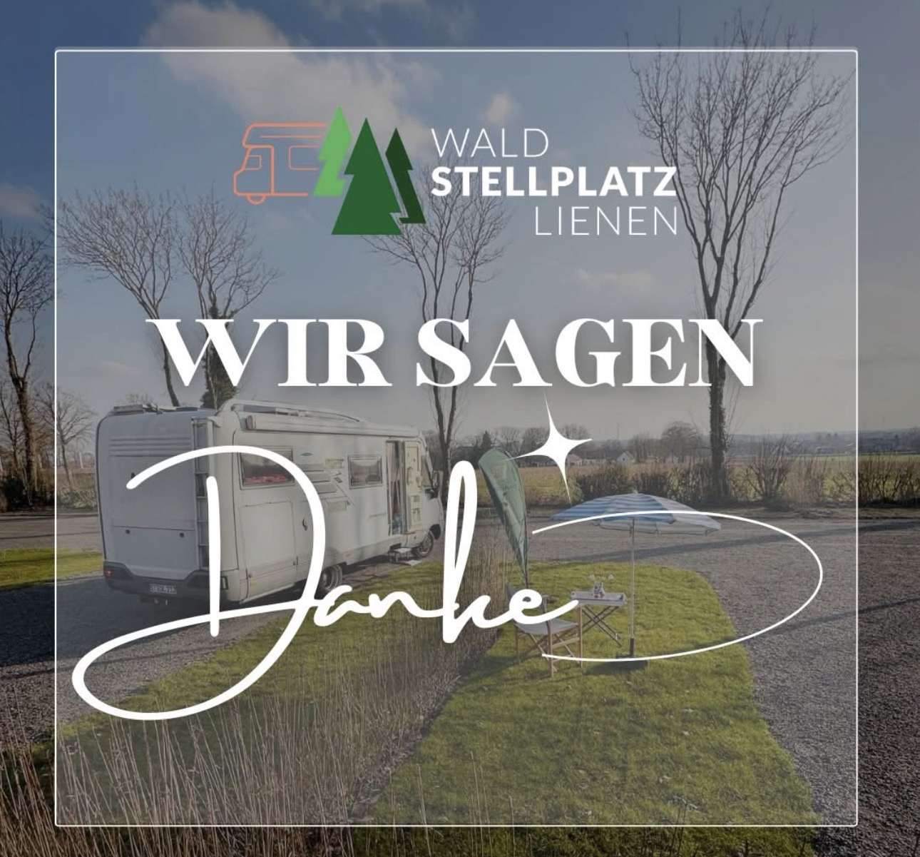 Wohnmobilstellplatz: Waldstellplatz Lienen