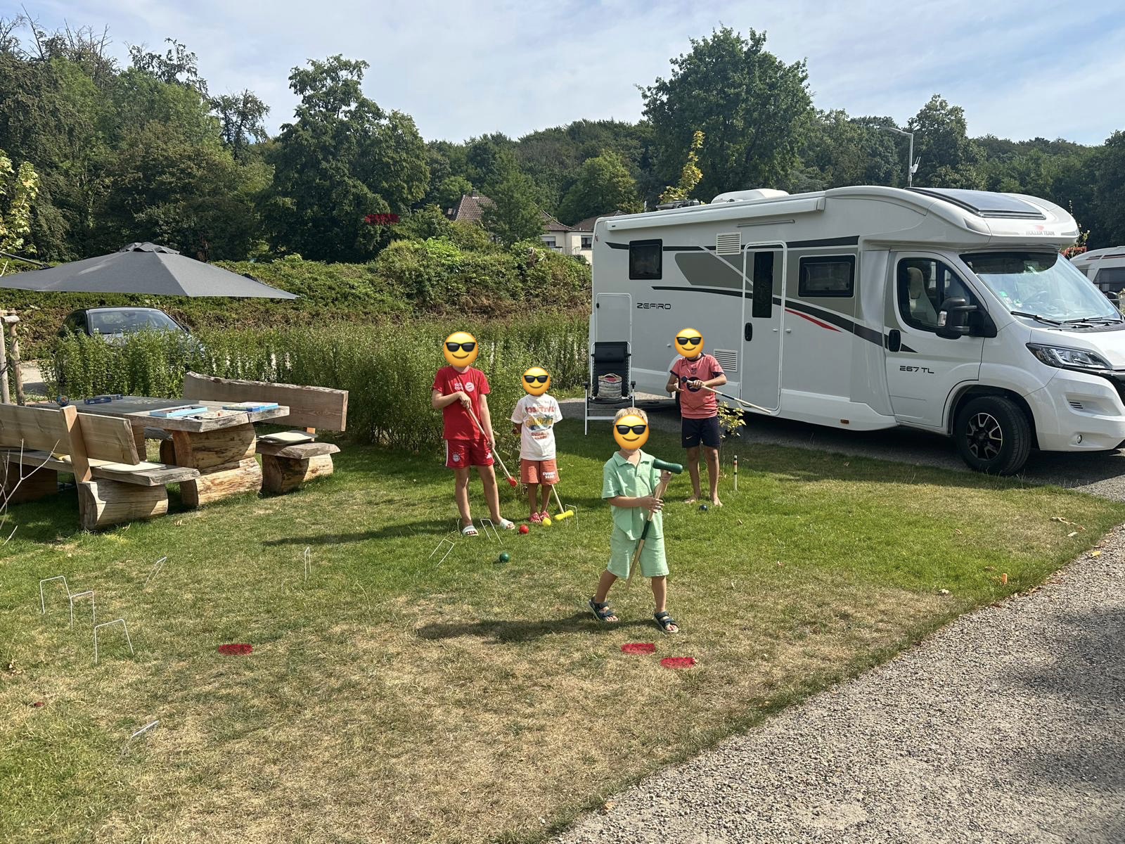 Wohnmobilstellplatz: Waldstellplatz Lienen