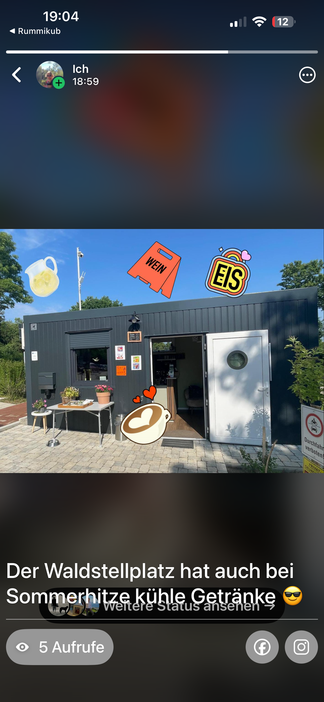 Wohnmobilstellplatz: Waldstellplatz Lienen