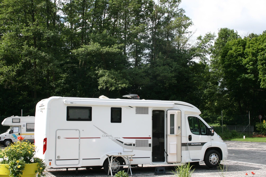 Wohnmobilstellplatz: Wohnmobil-Stellplatz am Auenpark