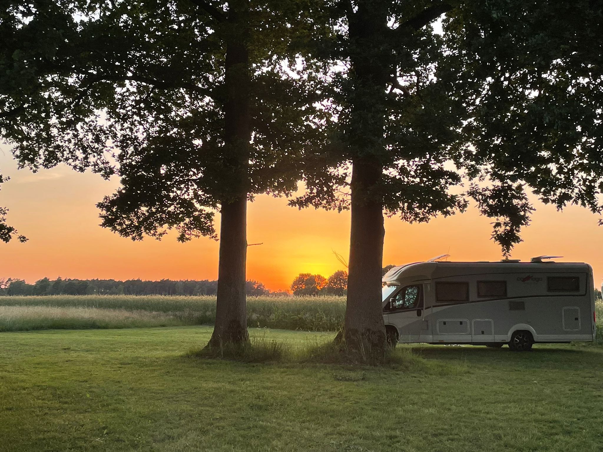 kampeerplaats voor campers - Schneverdingen - Wohnmobilstellplätze auf dem Bauernhof zwischen Soltau und Schneverdingen in Heber Surbostel 9 Lüneburger Heide am Jacobsweg mit Abstand und Privatsphäre 