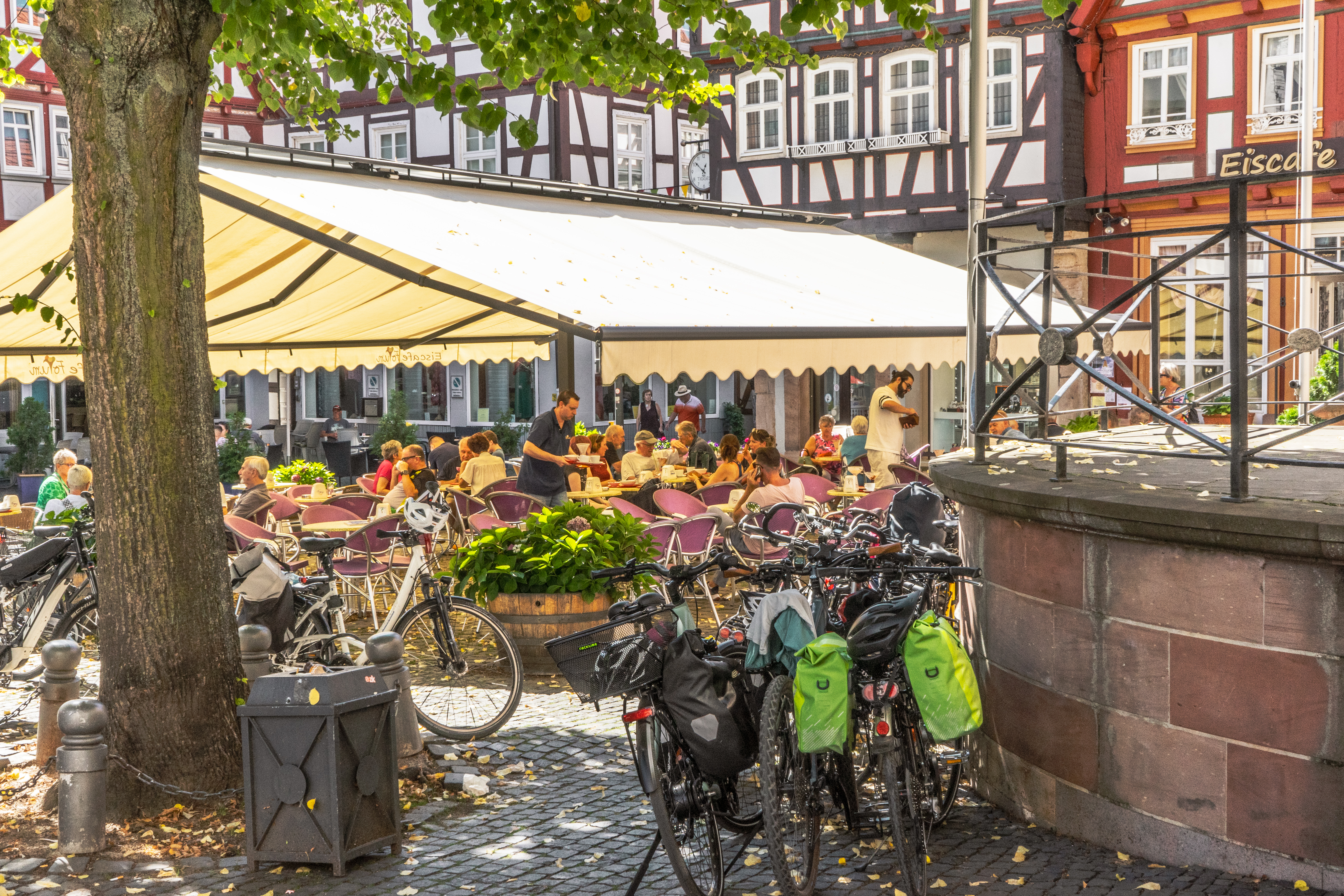 Place de parking pour camping-car - Grebenhain - Eisdiele  - Parkplatz Bleiche