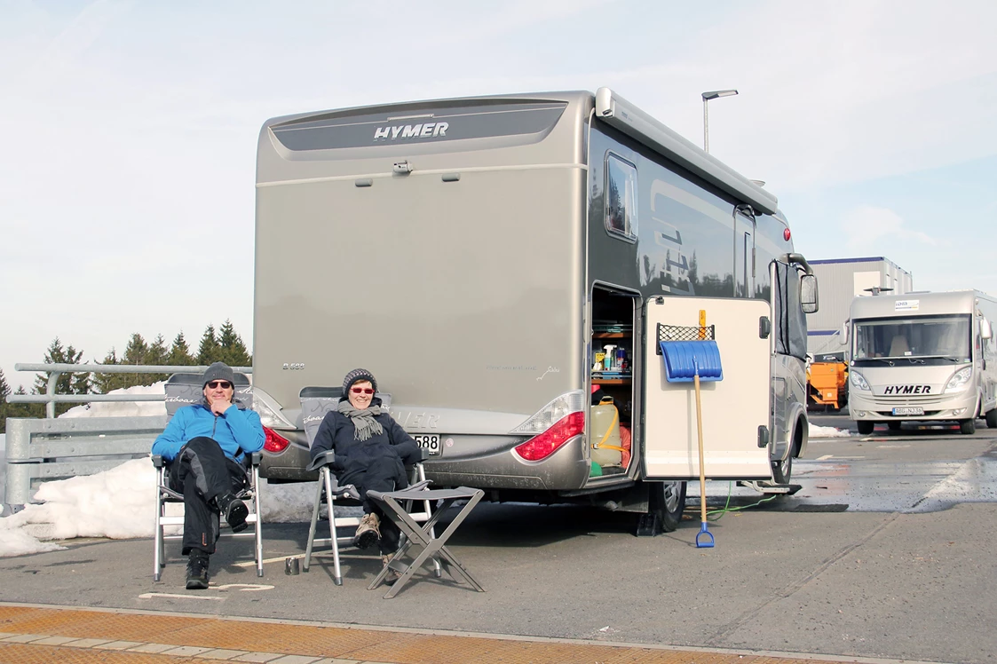 Wohnmobilstellplatz: Caravanstellplatz am Biathlonstadion Oberhof