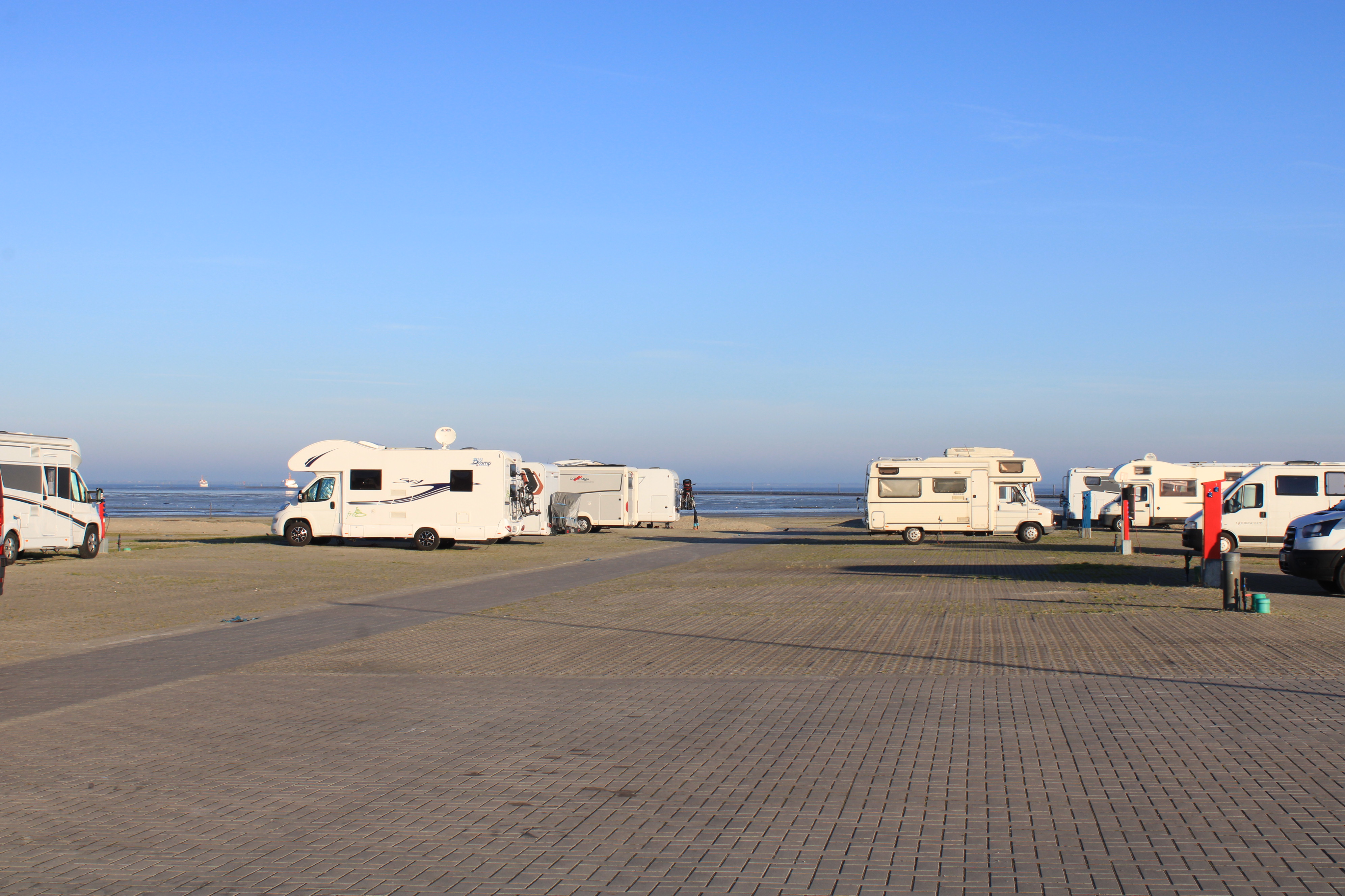 Reisemobilstellplatz - Blomberg (Landkreis Wittmund) - Winter Wohnmobil Stellplatz Bensersiel