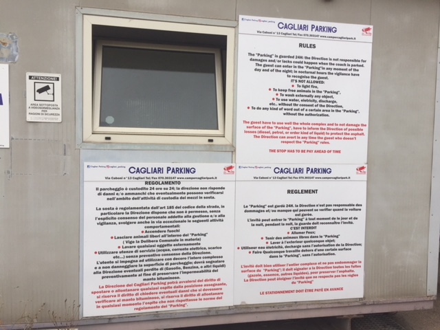 kampeerplaats voor campers - Sardinië - Camper Cagliari Park