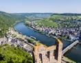 Wohnmobilstellplatz: Traben-Trarbach von der Ruine Grevenburg - Wohnmobilstellplatz Traben-Trarbach