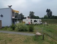 Wohnmobilstellplatz: Hafenmeisterhäuschen. Ferienwohnung und Sanitäranlage - Stellplatz der Marina Malchow