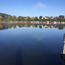 Wohnmobilstellplatz: Blick auf den Malchower See  - Stellplatz der Marina Malchow