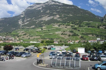 Wohnmobilstellplatz: Parking Bains de Saillon