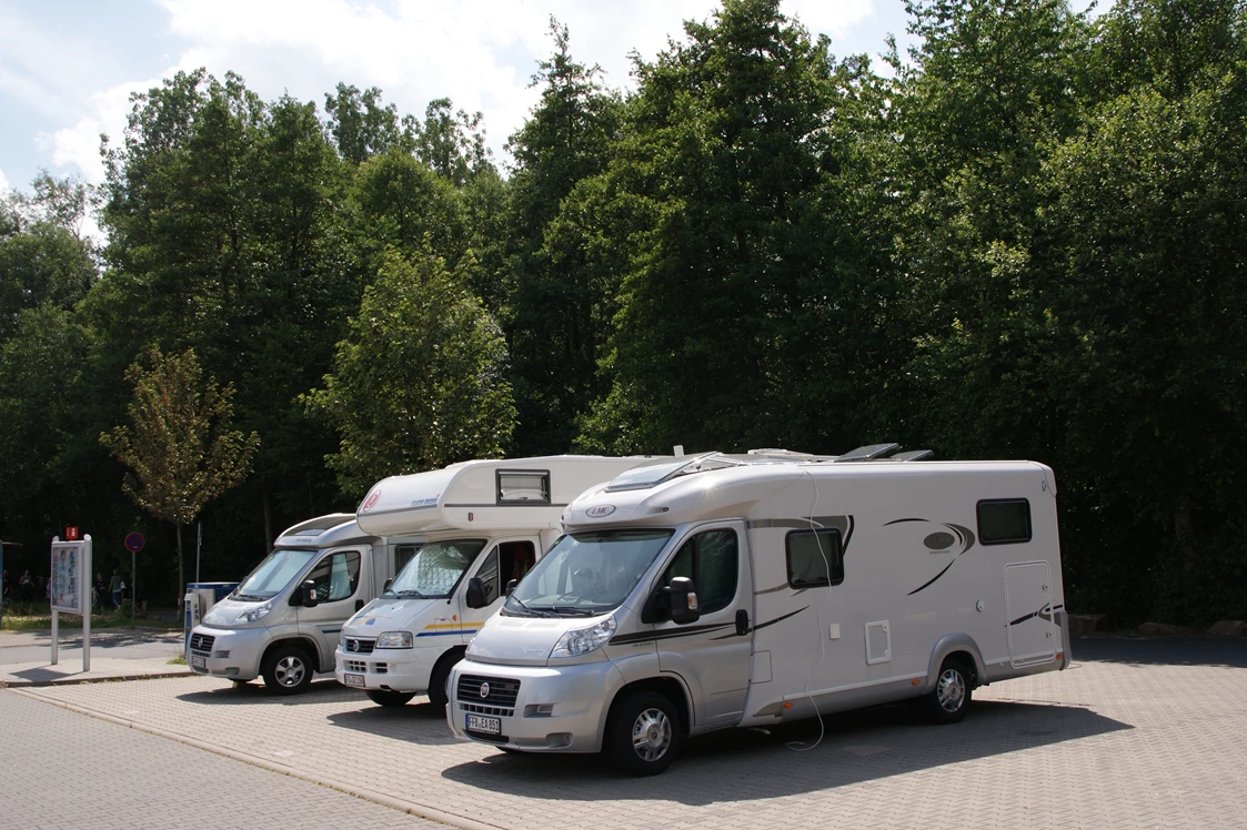 Wohnmobilstellplatz: Beschreibungstext für das Bild - Wohnmobilstellplatz Alexanderbad