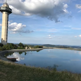 Wohnmobilstellplatz: Auf dem Ettelsberg. Unser Hausberg direkt hinter dem Stellplatz - Wohnmobilpark Willingen