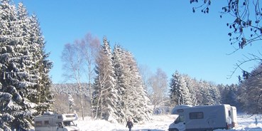 Reisemobilstellplatz - Umgebungsschwerpunkt: Berg - Bischofferode - Stellplatz im Winter - Campingplatz Eulenburg