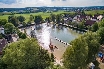 Wohnmobilstellplatz: Wohnmobilstellplätze am Waldstrandbad