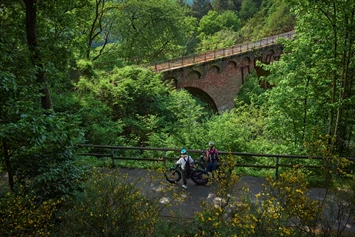 Wohnmobilstellplatz: Wittlicher Viadukt auf dem Maare-Mosel-Radweg  - Wohnmobilstellplatz Zweibächen am Lieserpfad