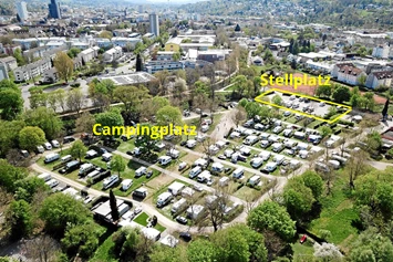 Wohnmobilstellplatz: Lage vom Stellplatz - Wohnmobil-Stellplatz Lörrach-Basel