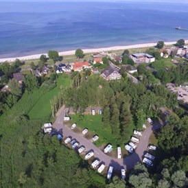 Wohnmobilstellplatz: Unser Stellplatz liegt 200 Meter vom Strand entfernt - Womohafen Scharbeutzer Strand