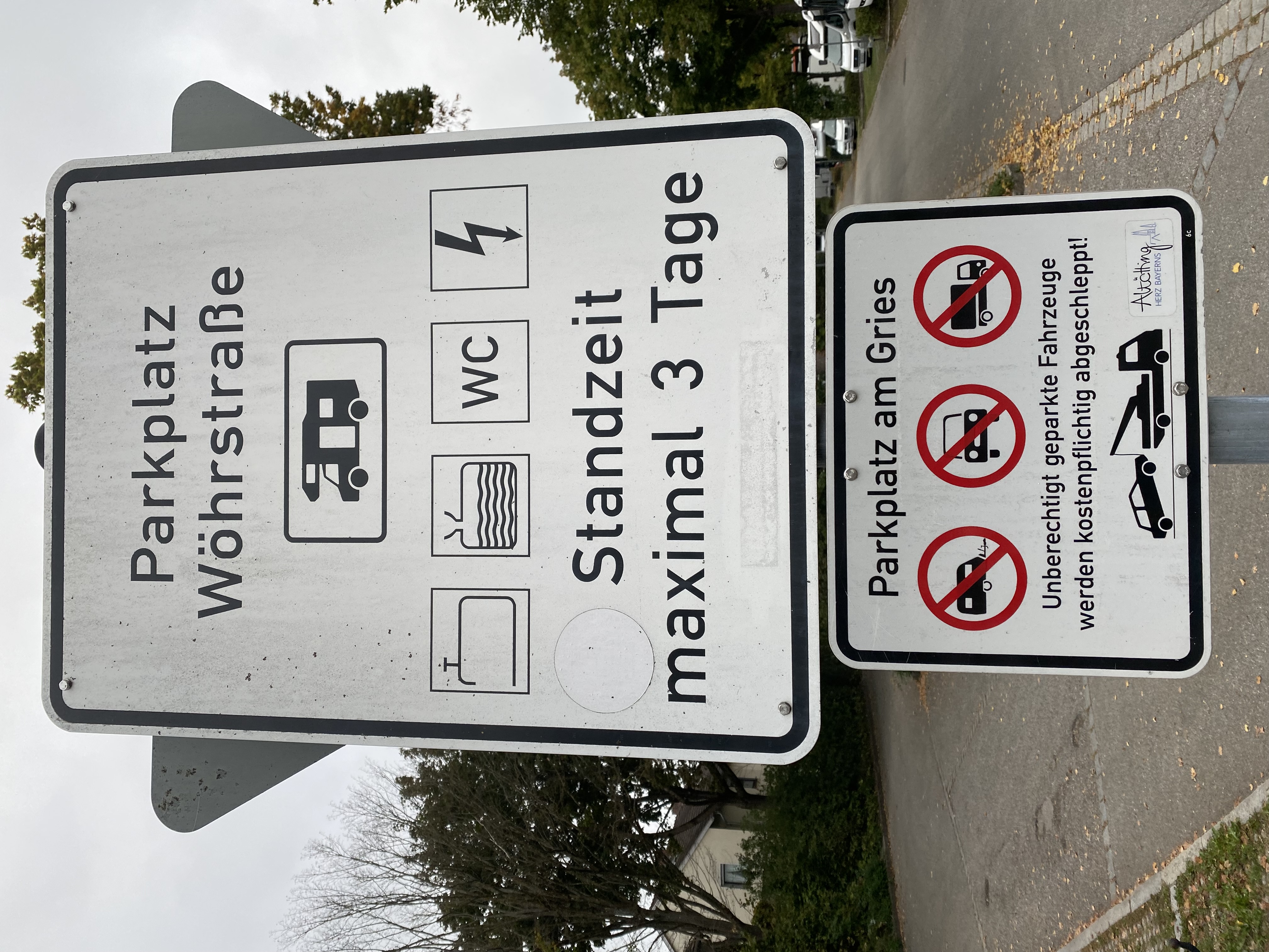 Wohnmobilstellplatz: Wohnwagen NICHT erlaubt - Wohnmobil-Stellplätze Griesstraße