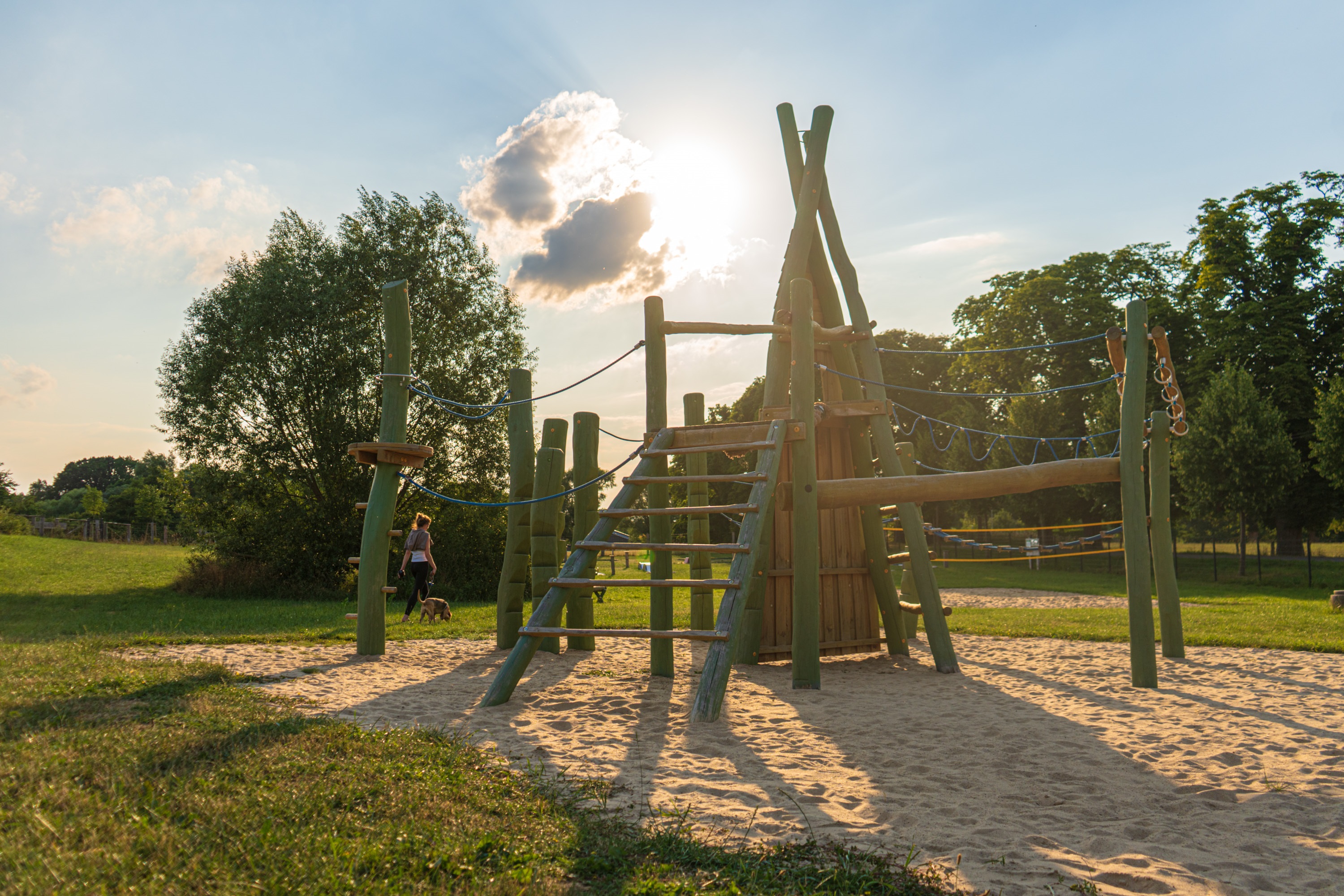 Wohnmobilstellplatz: Naturspielplatz - Seeweide Naturcamping Penzlin
