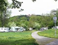 Reisemobilstellplatz: Blick auf die Salzburg - Reisemobilstellplatz "Am Kurpark" Bad Neustadt a. d. Saale