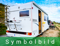 Wohnmobilstellplatz: Symbolbild - Camping, Stellplatz, Van-Life - Caravanstellplatz am Naturbad Bismarker Kolk