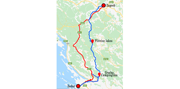 Reisemobilstellplatz - Duschen - Zadar - Camping lika