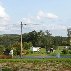 Wohnmobilstellplatz: Gute Aussicht - Stellplatz Hof Seifert        -    Pöhl /Vogtland 