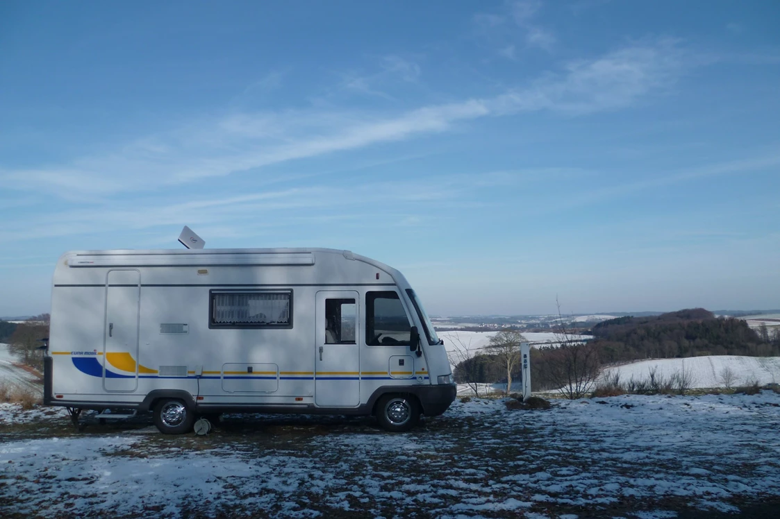 Wohnmobilstellplatz: Winter-Aussichten - Wohnmobilhafen Pulvermaar