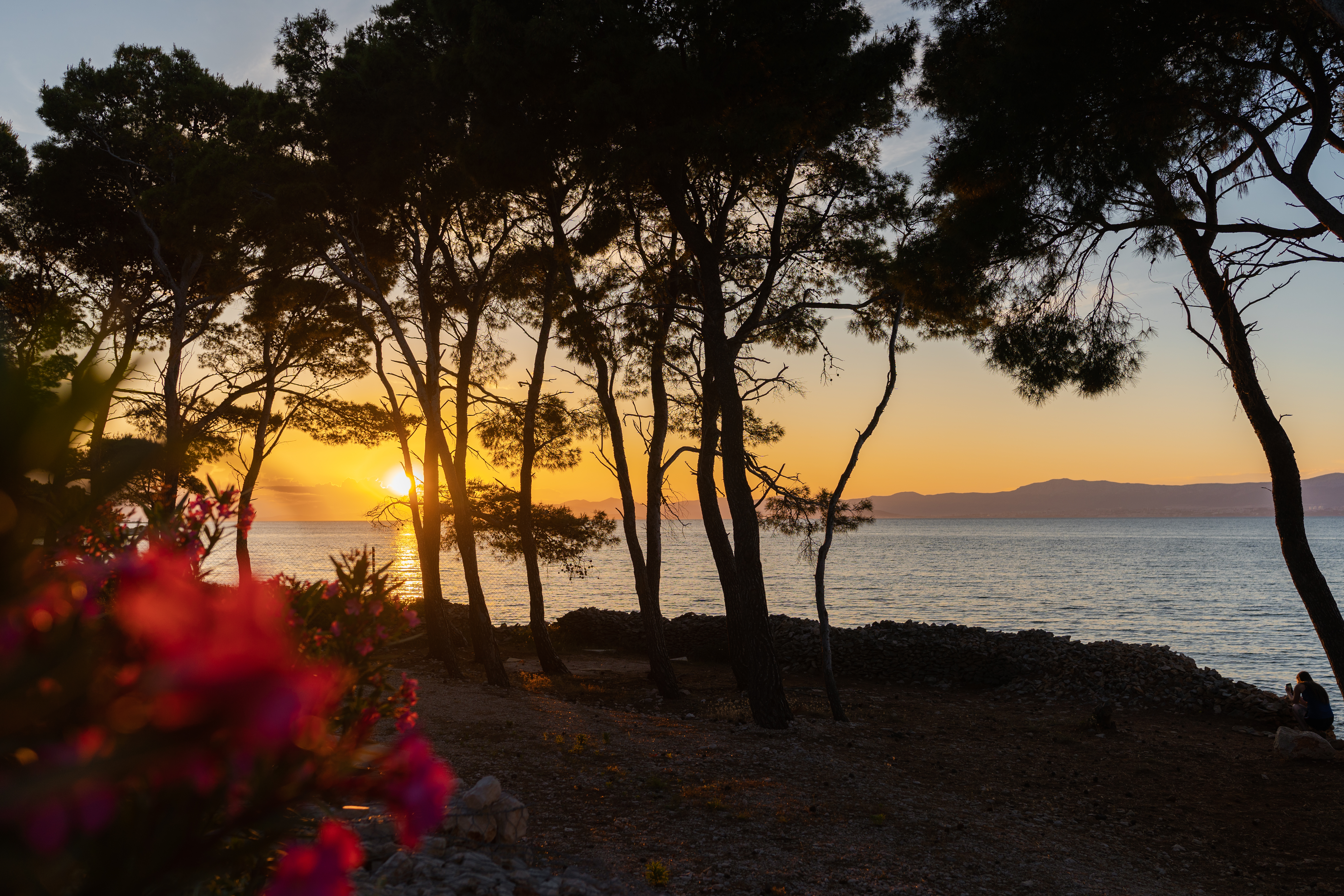 Wohnmobilstellplatz: sunset on premium part of camp - Boutique Camping Bunja