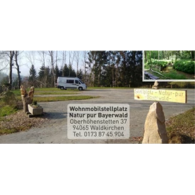 Wohnmobilstellplatz: Womobilstellplatz  - Natur pur Bayerwald