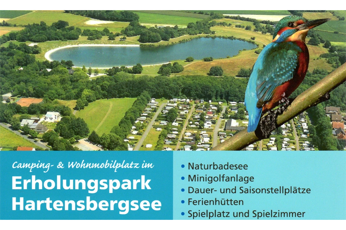 Wohnmobilstellplatz: Luftbild Erholungspark Hartensbergsee - Campingplatz Hartensbergsee