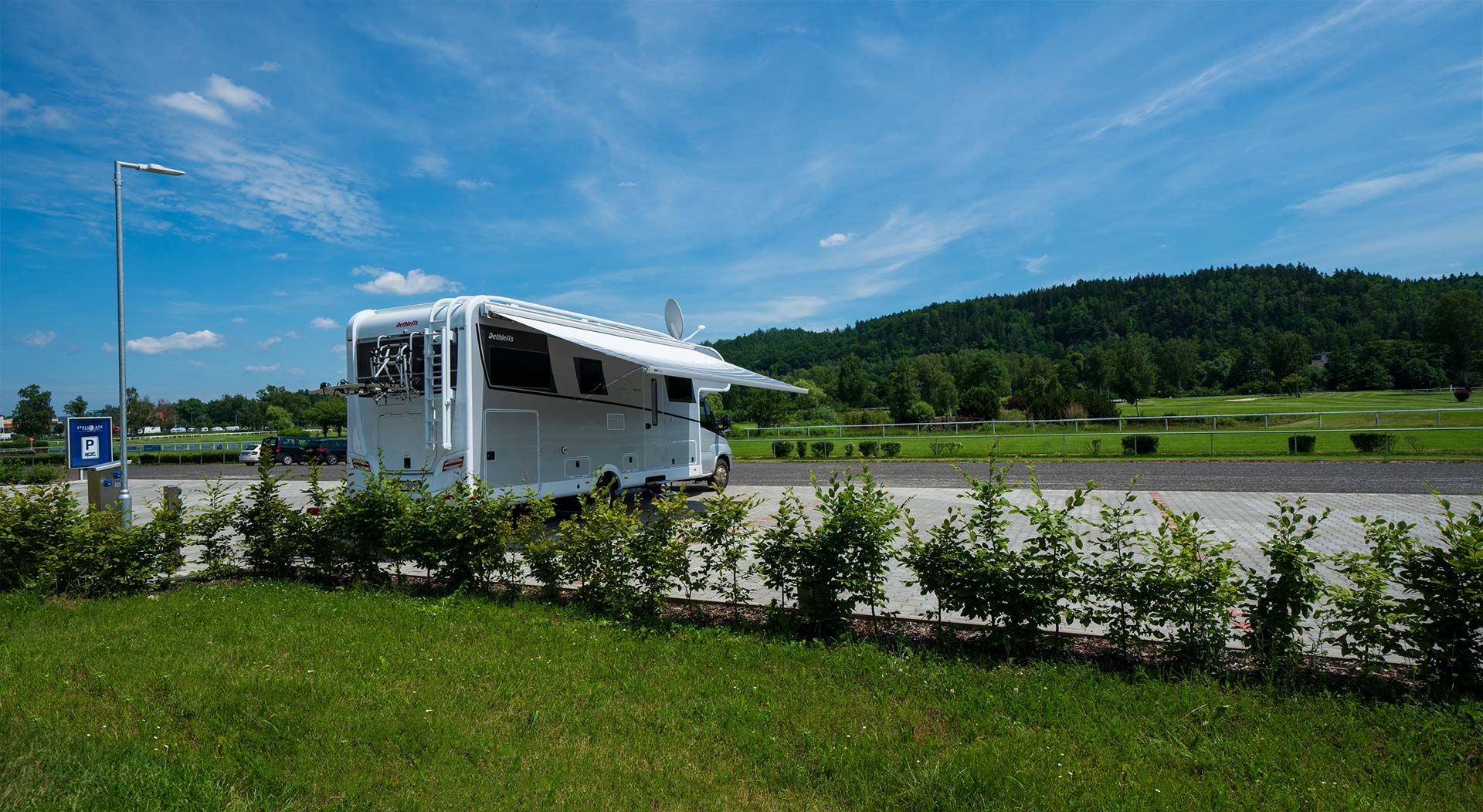 Stellplatz Hipodrom Holoubek | Wohnmobilstellplatz in Tschechien | Region  Karlsbad