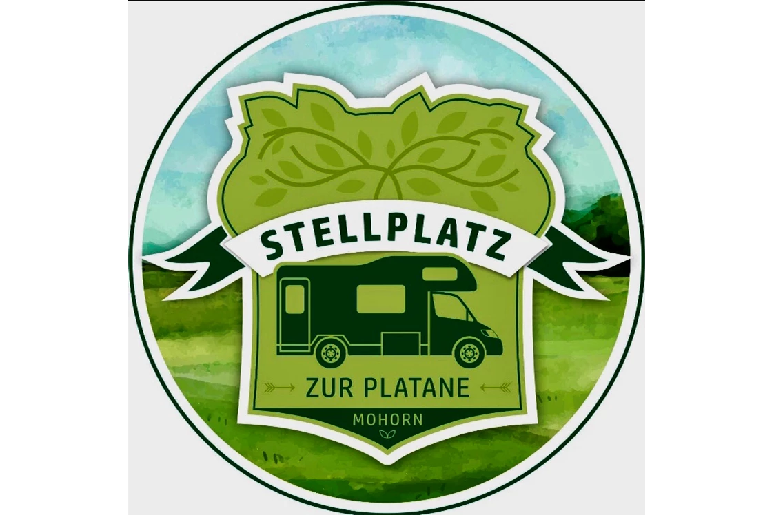 Wohnmobilstellplatz: Unser Logo. 🌳 - Zur Platane Mohorn 
