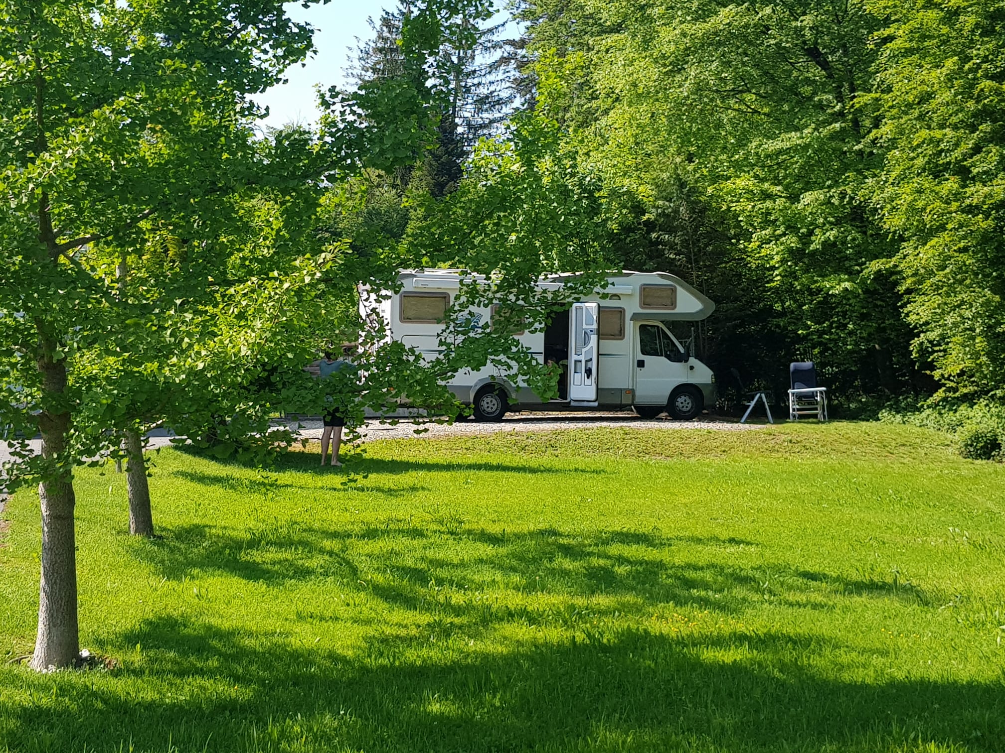 kampeerplaats voor campers - Sauna - Graben (Graben) - Stellplatz Waldruh