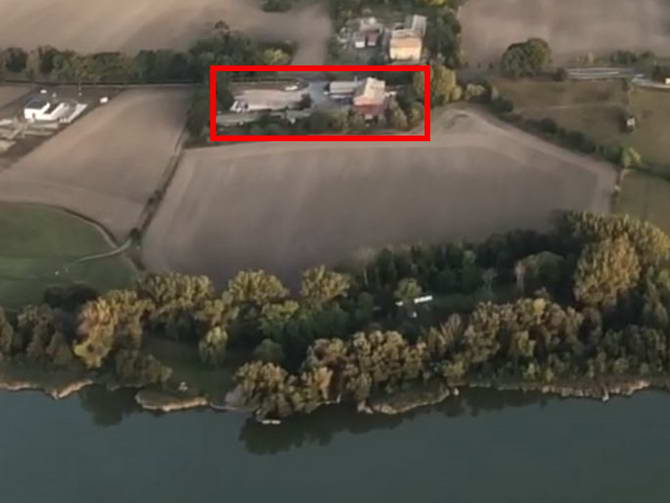 Reisemobilstellplatz - Kremmen - Blick aus dem Flugzeug - Gransee (Geronsee)