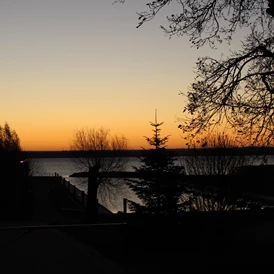 Wohnmobilstellplatz: Hafen Salem Blick von der Terrasse - Ferienland Salem am Kummerower See