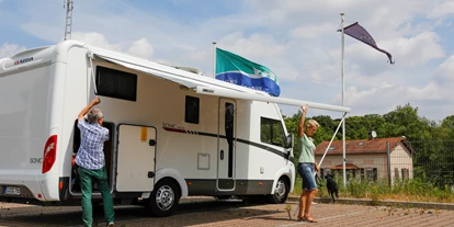 Reisemobilstellplatz - Stromanschluss - Schiffweiler - (c)Gilles_Pecqueur - Aire d'accueil de camping-cars Sarreguemines