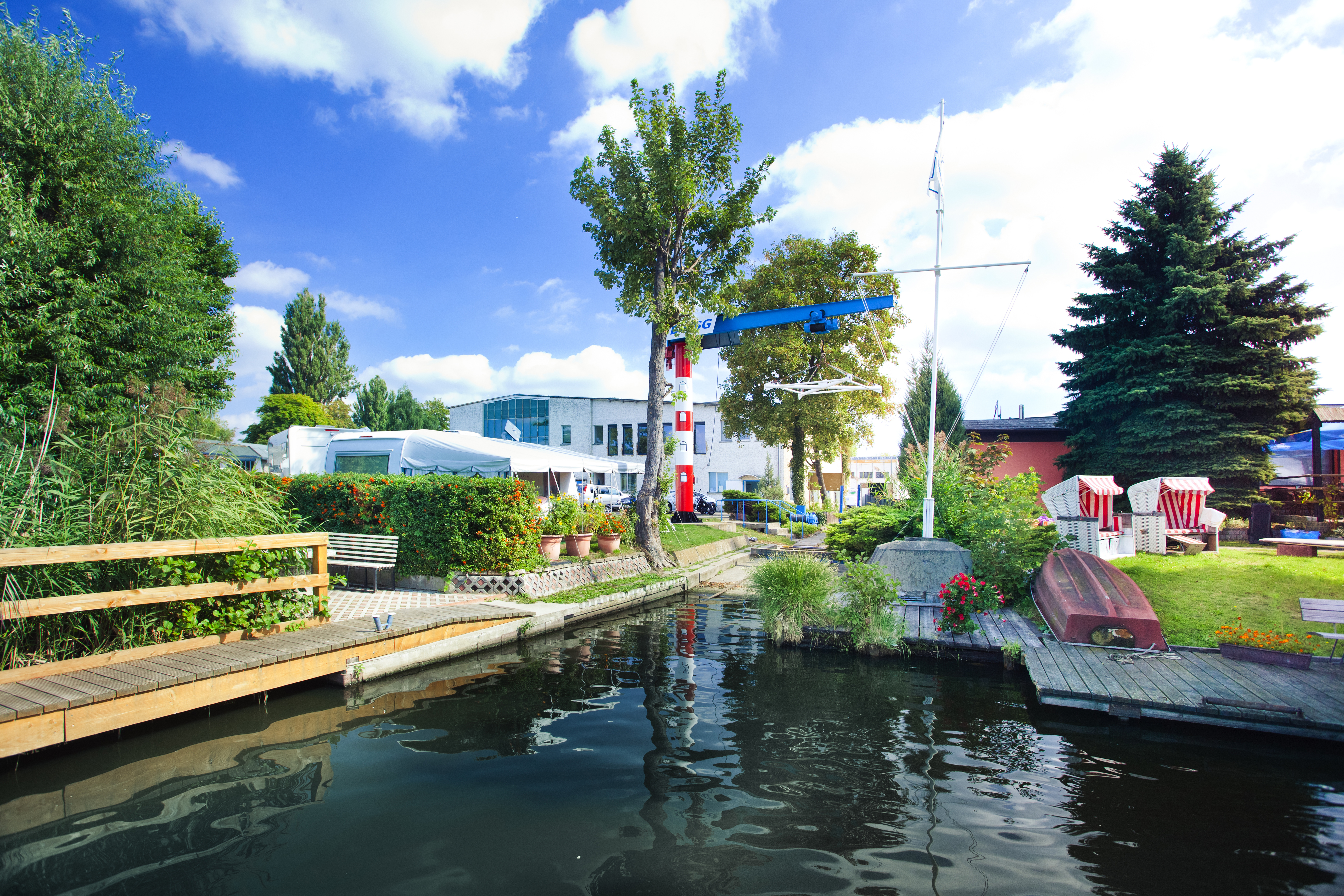 Reisemobilstellplatz - Umgebungsschwerpunkt: Fluss - Dahlwitz-Hoppegarten - Marina Wendenschloss