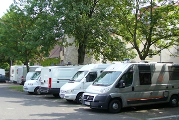 Wohnmobilstellplatz: Stellplatz Maspernplatz am Rande der Innenstadt - Parkplatz Maspernplatz Ost