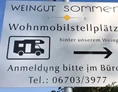 Wohnmobilstellplatz: Weingut Sommer BIO