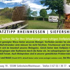 Wohnmobilstellplatz: Weingut Sommer BIO