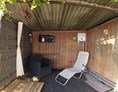 Wohnmobilstellplatz: Sauna Aussenbereich - Schöner Ausblick, Untern