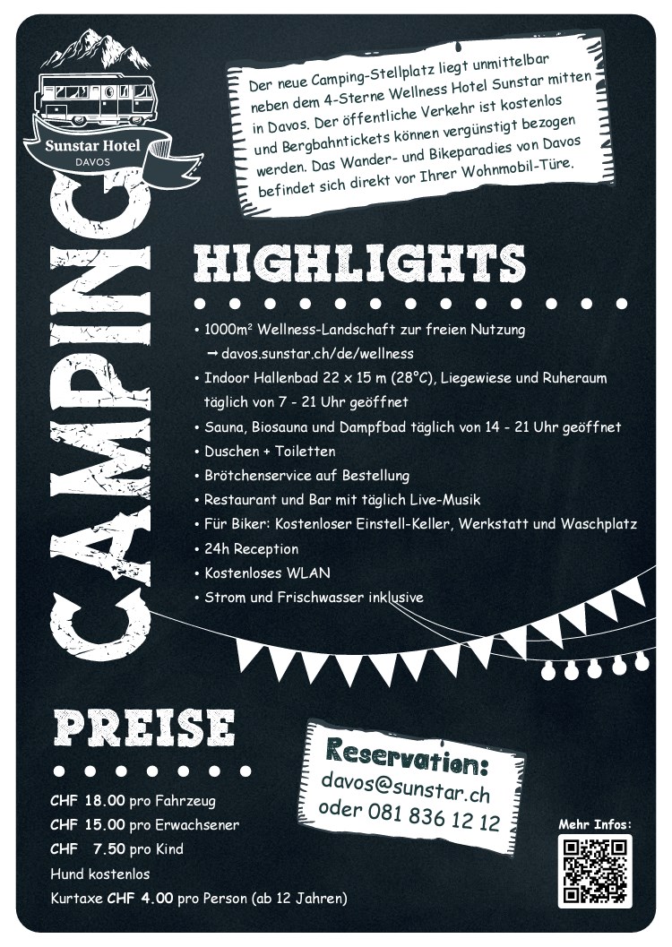 Wohnmobilstellplatz: Highlights und Preise - Sunstar Camping Stellplatz Davos